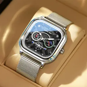 Caloric Kien Multi-Functional Swiss Watch for Men Super Bright Luminous 30M Water-Resistant Luxury Stylish Design with Sapphire Crystal Glass