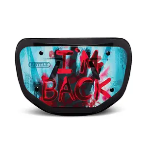 Battle "I'm Back" Football Back Plate for Adults High-Impact Foam Curved Design Universal Fit with Strong Straps and Hardware Included