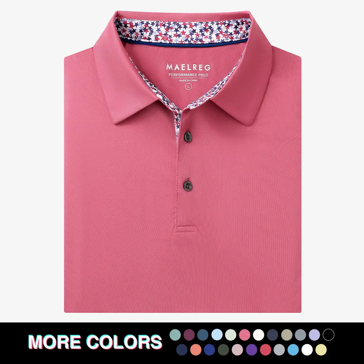M MAELREG Mens Polo Shirts Short Casual Dry Fit Performance Designed Collared Golf Polo Shirts for Men Plus Size Mens Tops