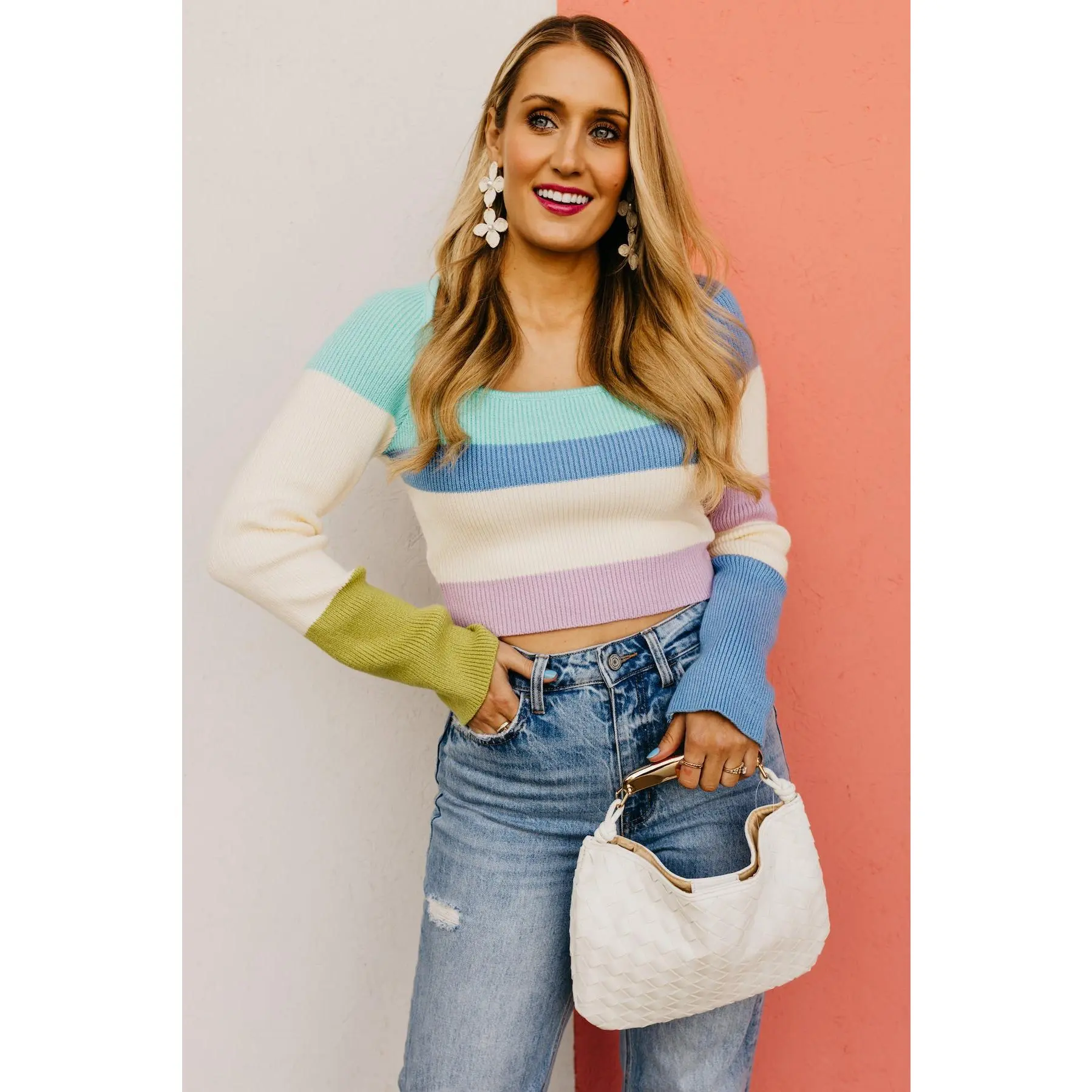 The Prince Color Block Stripe Sweater