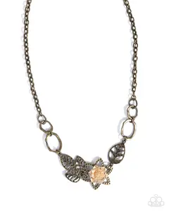 Malibu Meditation Brass Necklace