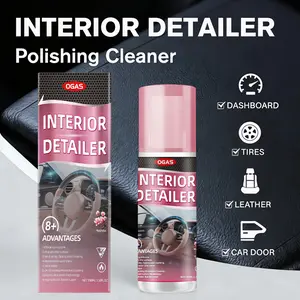 1/2/3PCS Interior Detailer Restorer Polishes for Leather Multifunctional Automotive Interior Polish for Cleaning Rubber Plastic and Leather Surfaces Inside Vehicles Clean and Protect Car Truck Safe Auto Detailing Supplies