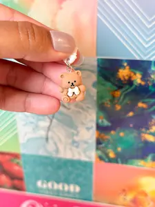 Bear Kindle Charm | Kindle Dust Plug Kindle Accessories | Bookish Gifts | Mini Keychains | Phone Charm fashion port dust | Beary Charm | Cute Kindle Charm Dust Plug