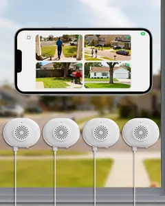 Anlapus 4-Pack A60 2K Window Security Camera,Indoor WiFi Cameras 2.4GHz/5GHz with Color Night Vision,Motion Detection,Easy Installation,Two-Way Talk,Plug-in ,Remote Viewing Home Security