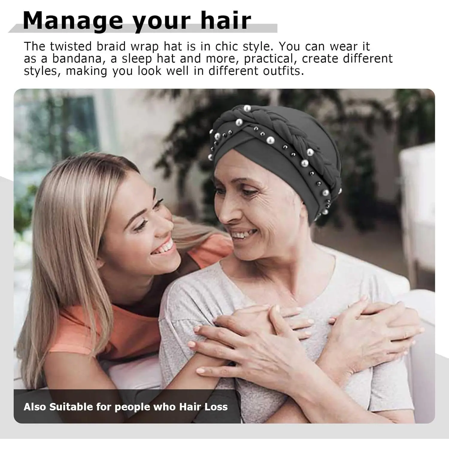 African Women's Pre-Tied Twisted Turban Caps - Head Scarf Hair Wraps Cover Beanie for Chemo Cancer Headwear Fashionable Headwear Accessories for Women Daily Wear Comfortable Stretchy Fabric Perfect for All Seasons African Women's Pre-Tied Twisted Turban Caps - Head Scarf Hair Wraps Cover Beanie for Chemo Cancer Headwear Fashionable Headwear Accessories for Women Daily Wear Comfortable Stretchy Fabric Perfect for All Seasons