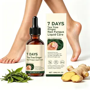 Tea Tree & Ginger Extra Strength Nail Care Solution - 30ml Gentle Lightweight Daily Moisturizer Serum with Moisture-Boosting, Nourishing, Smoothing Formula for Weak, Thick, Discolored Nails (Adults) summerwins, Nail Growth Serum, Nourish Nail Repair