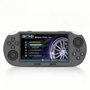 GOGOTECH SF3000 Portable Handheld Game Console, 4.5 Inch IPS Screen, Compact Retro Video Game Player for Ps1 Gba Sfc Mame, Battery Included, Boys & Men gifts, Rechargeable Portable Console