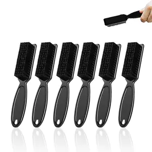 10 Pcs Barber Clipper Cleaning Brush Set, Black Nylon Mini Duster Brush, Blade Trimmer Cleaning Tool for Hair Styling Manicure Salon Home Use
