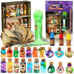 Easter gift Alritz Mystery Potions Kit for Kids, 20 Magic Mix Witch Potion Bottles,Creativity Art Craft Toy Pumpkin Table Craft Toys Gift for Boys Girls Age 6 7 8 9 10 11+ Indoor Outdoor Christmas Party Decor