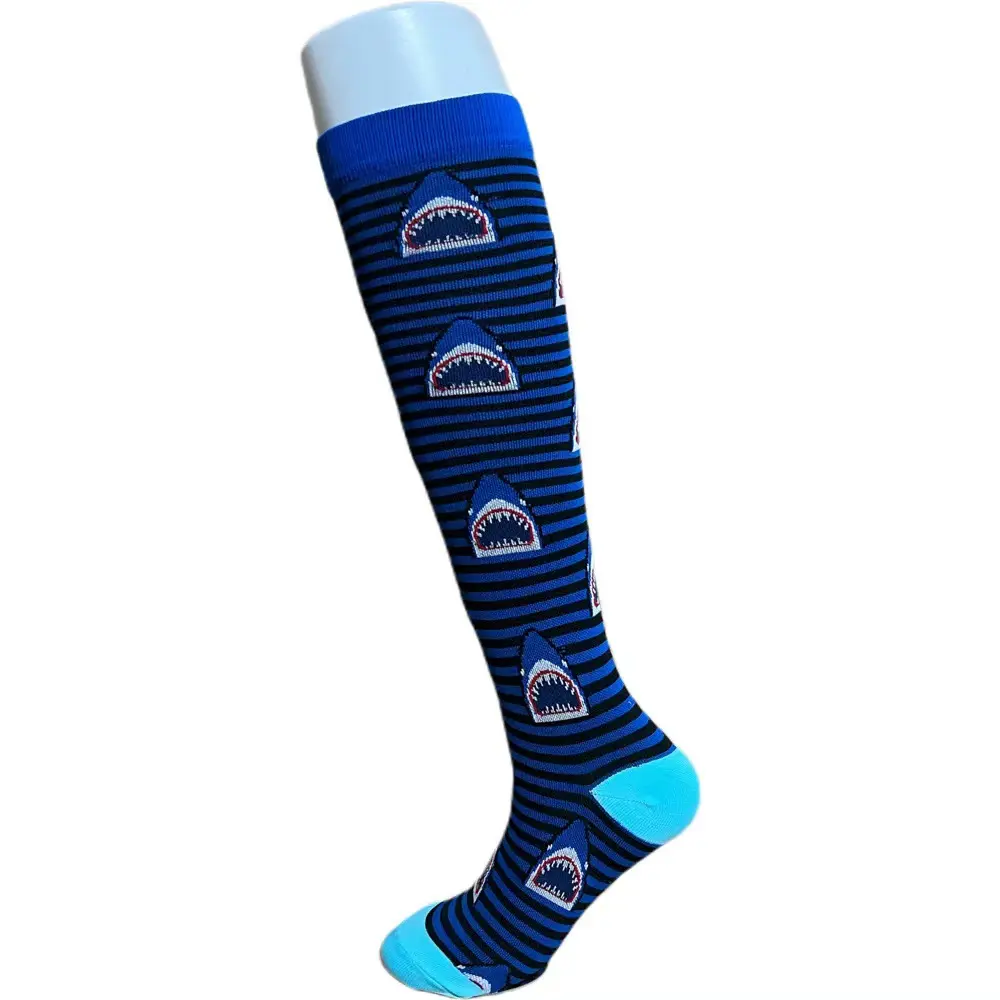 Black striped blue shark