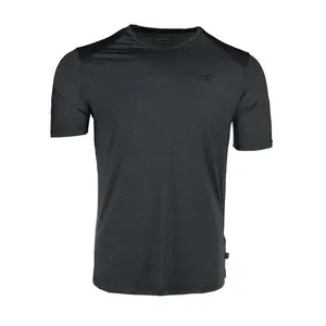 diadora Mens Tech Crew Neck Short Sleeve Athletic Casual Tops Casual Lightweight - Black