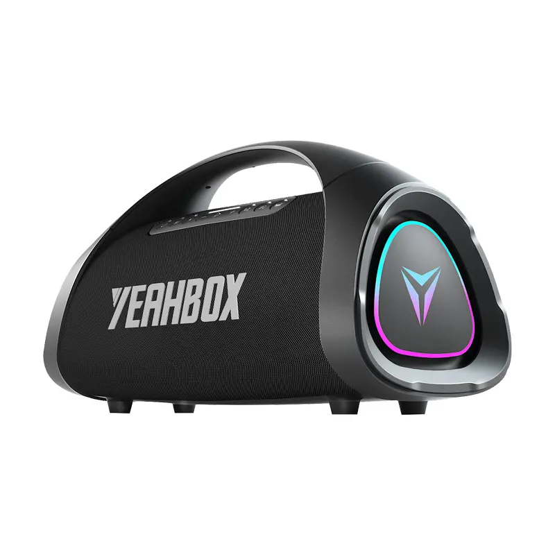 YEAHBOX Sonic Boom Max Multifunctional Portable Speaker - 200W RMS/300W Peak Audio System, TriFonic Pro True 3-Way HiFi Stereo, PulseBass X Oval Woofer, 5 Drivers, EQ, BT 5.3, Fast Charge, USB Playback, Durable, LED Light, Bluetooth Speaker, Speaker Bluet