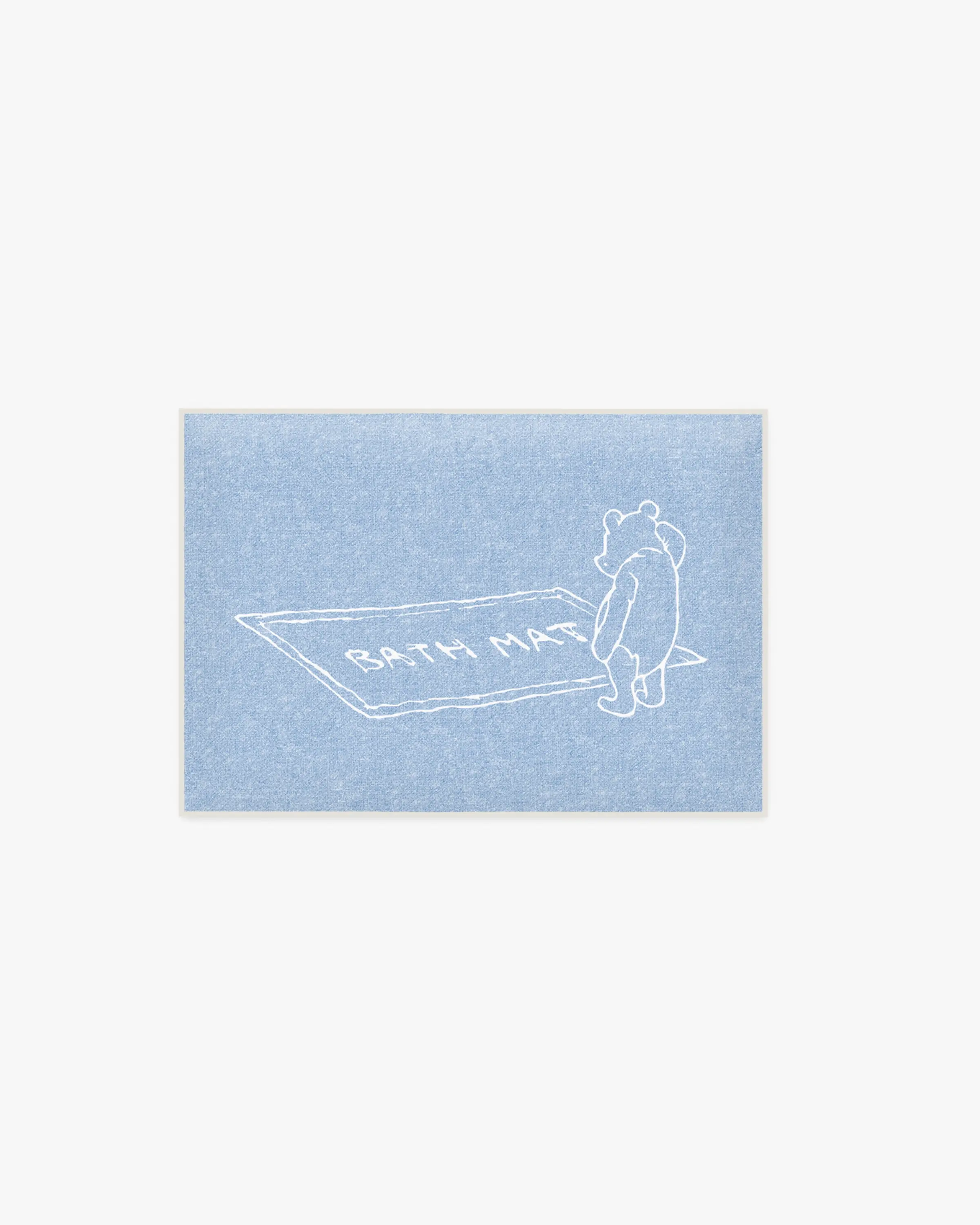 Pooh Soft Blue Bath Mat