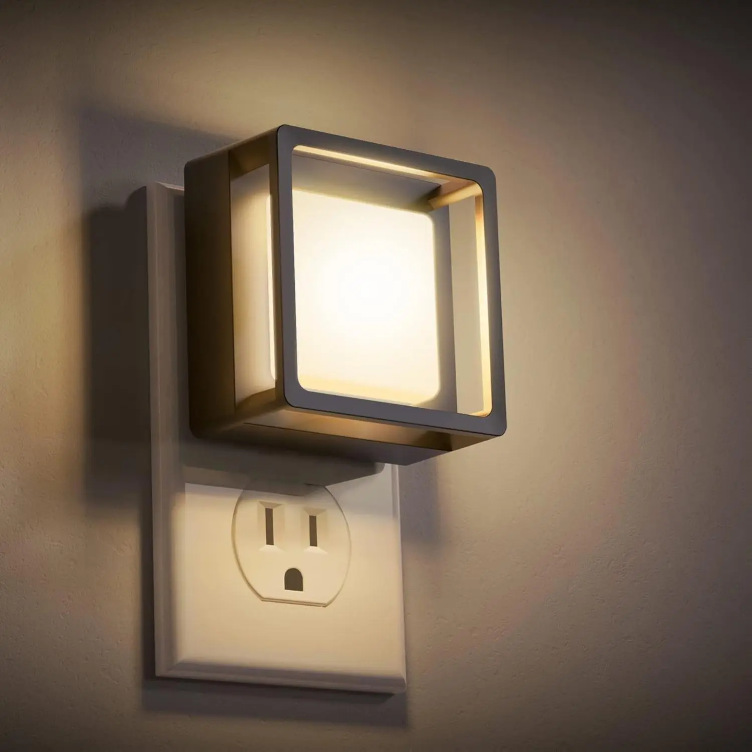 New Deal - LED Night Light, Night Lights Plug Into Wall [2 Pack] with Dusk-to-Dawn Sensor, Dimmable Nightlights, Adjustable Brightness for Bathroom, Hallway, Bedroom,Kids Room,Stairway,Soft White