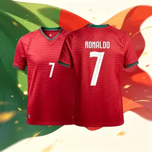 2026 Portugal Home Away 7# Cristiano Ronaldo Short Long Sleeve Soccer Jerseys Fans Version Breathable