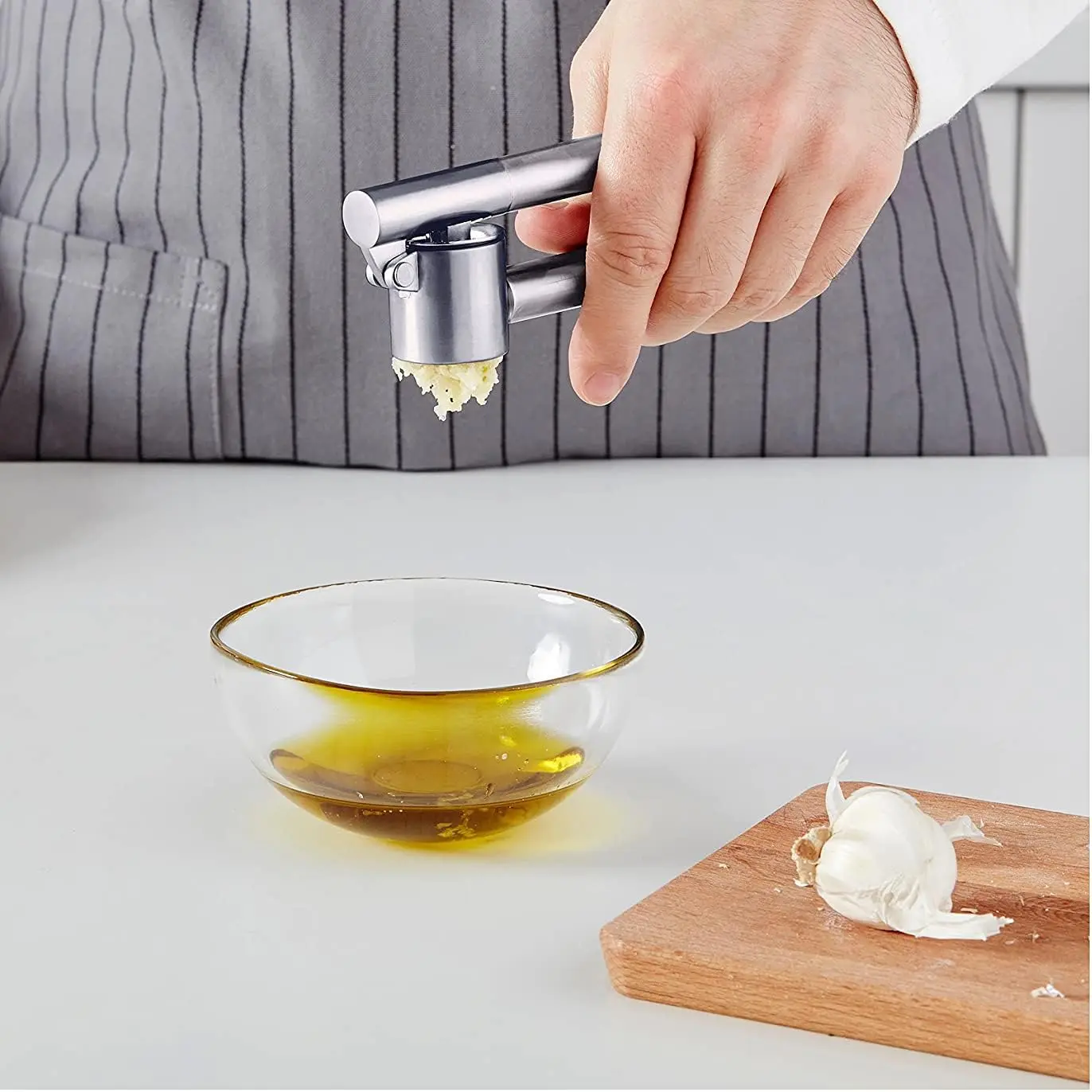 IKEA Koncis Garlic Press, Stainless Steel