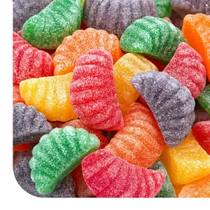 Fruit Slices Jelly Candy - 1 Pound Pack - Old Fashioned Jelly Candy for Holiday Snack Bowls and Gifts - Gelatin Free Jellies - Orange, Grape, Cherry, Lime, Lemon