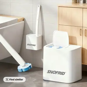 Snofrid Disposable Toilet Brush, Toilet Bowl Wand Holder S