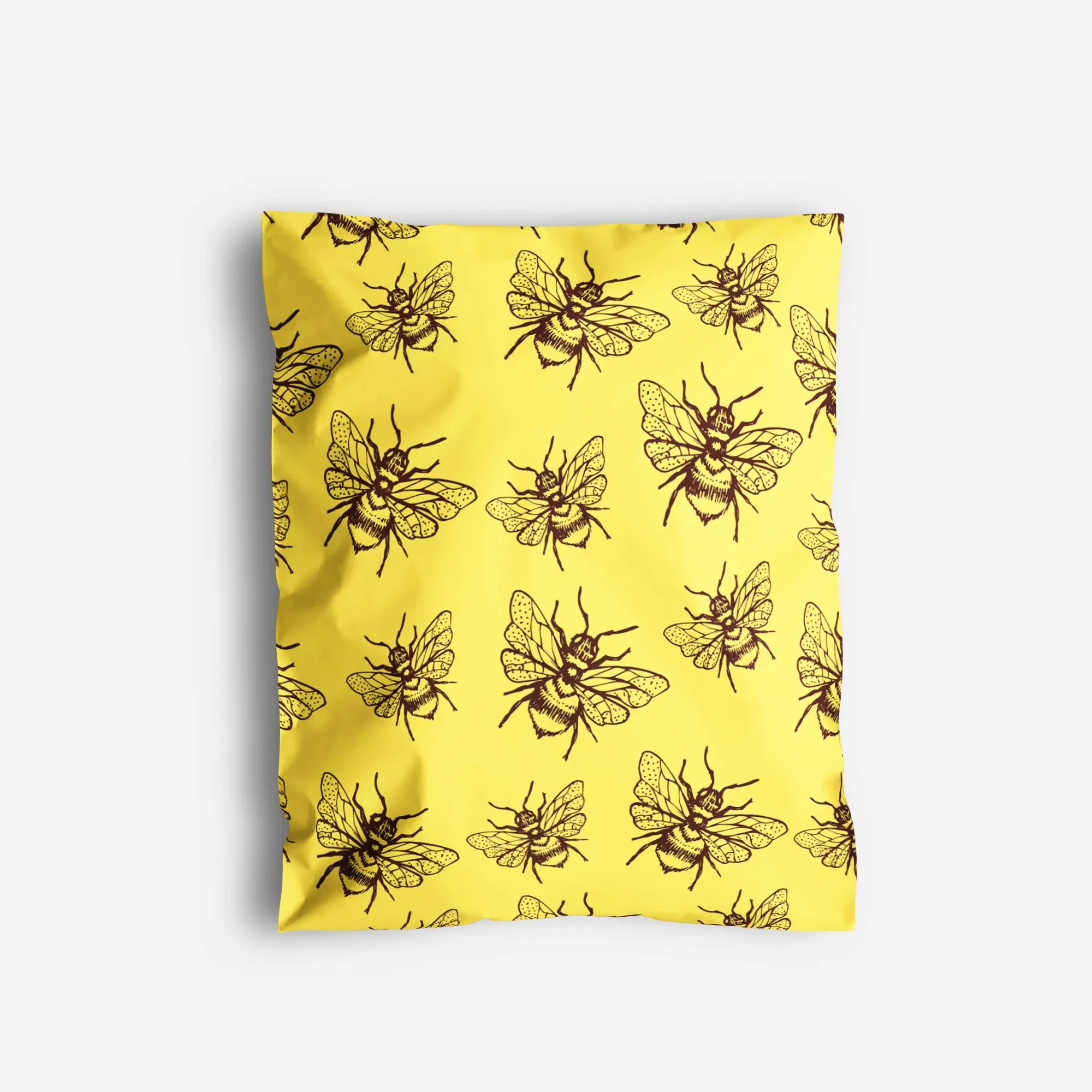 Package Mint Poly Mailers 10x13 - 100 Pack Bees Design Poly Mailers Shipping Bags - Waterproof, Tear-Resistant, Self-Adhesive Seal - Decorative Mailing Bags for Clothes, Accessories