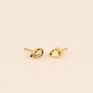 November Birthstone Stud Earrings