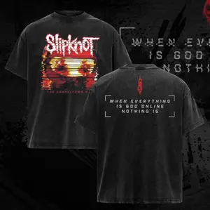 Slipknot - Chapeltown Rag Glitch with Backprint Black t-shirt, metal band shirt, rock tour t-shirt, alternative band merch, trending t-shirt, 90s graphic tee, vintage graphic tee, grunge aesthetic shirt, classic rock merch