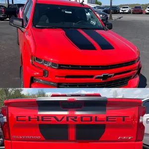 Chevrolet Silverado 1500 2019-2024 Bow Rally Stripes Graphic