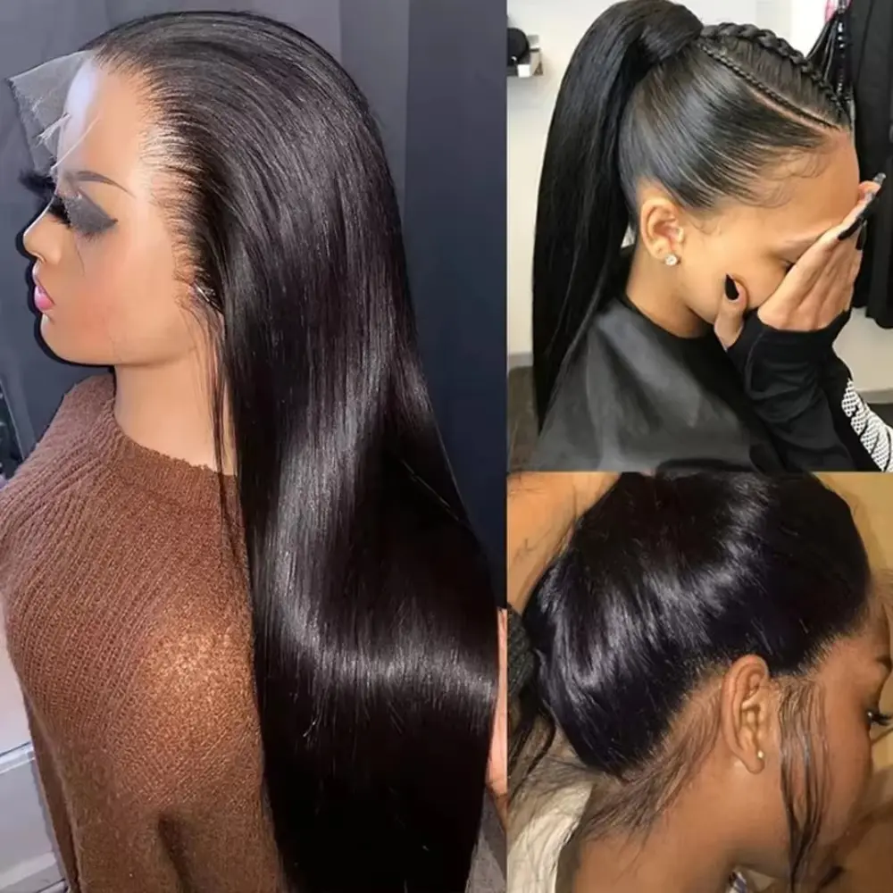 MYLOCKME Hair 13X6 Bone Straight Transparent Lace Front Human Hair Wigs For Black Women 13X4 Lace Frontal Wig Natural Wigs Indian Hair Wigs On Sale Clearance 180Density Backtoschool  #SummerVibes#tiktokshopspringglowup