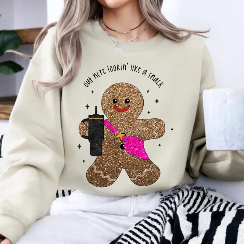 Glitter Gingerbread crewneck/tee