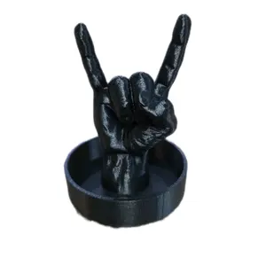 Elder Emo 3D Hand Ring Holder for Millennials - Stylish Black Design