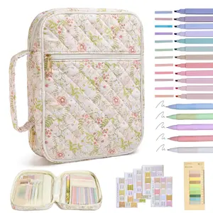 Women's Large Bible Cover with Durable Handle, Stitched Bible Handbag, Girl's Bible Study Accessories (rose), Ideal for Daily Use, Stationery Supplies, Desk Organizer
