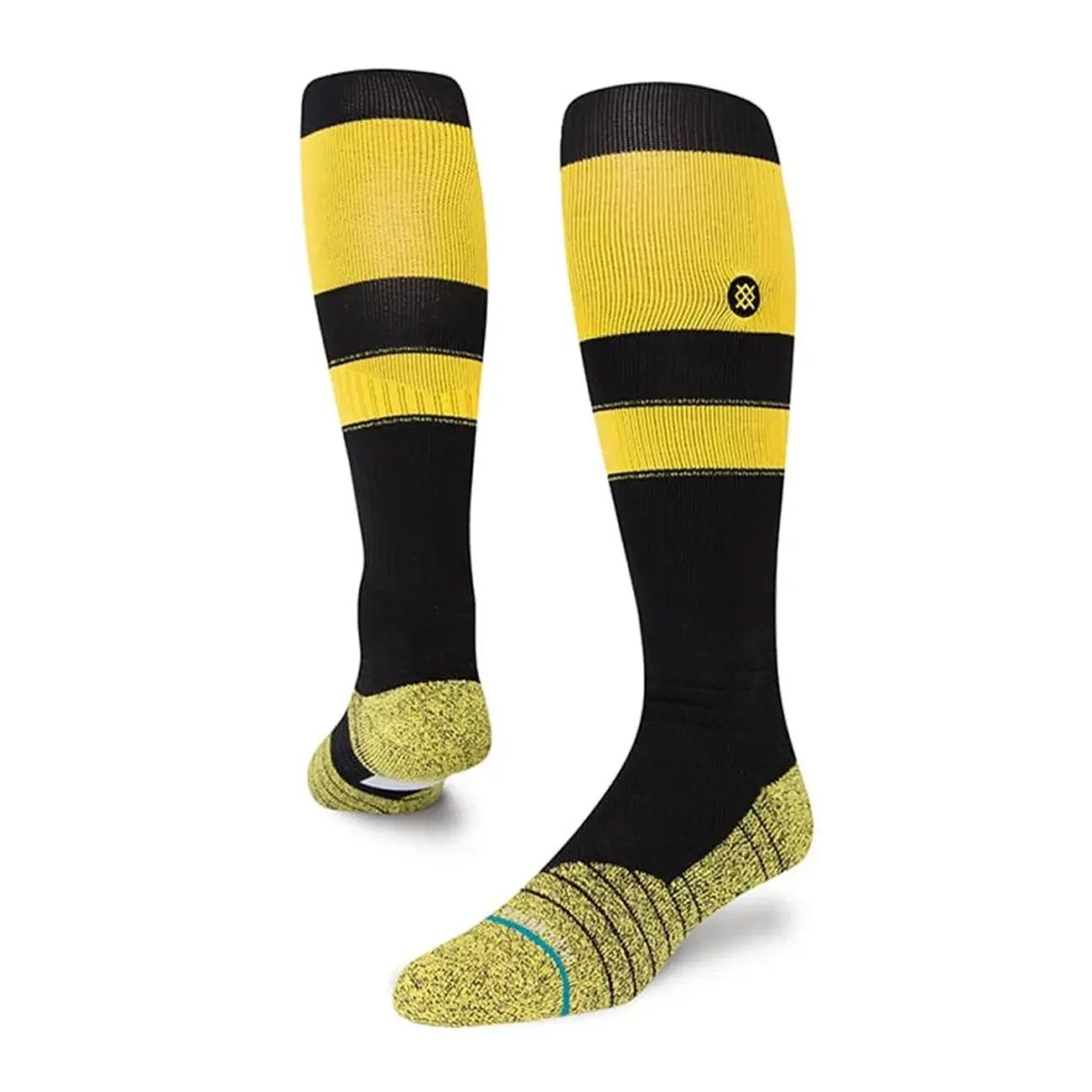Stance MLB Diamond Pro Stripes OTC Socks (Black Yellow)