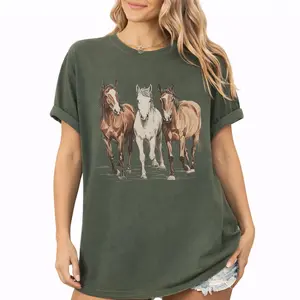Comfort Colors Horse Shirt, Equestrian Shirt, Gift for Horse Lovers