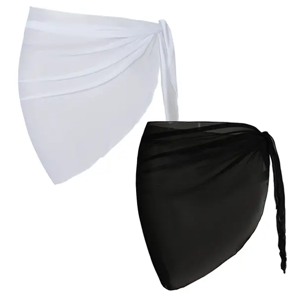 Wrap Dress [White & Black]