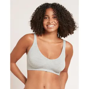 Seamfree Crop Bra - Light Grey Marl