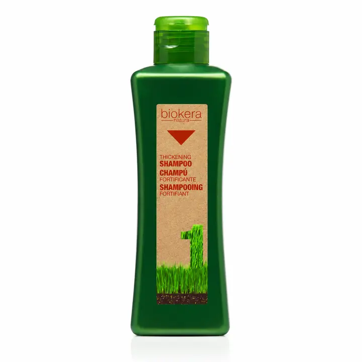 Biokera Thickening & Strengthening Shampoo for Scalp Care and Anti-Hair Loss, Liquid Treatment with Ginseng & Ginkgo Biloba, 10.8 oz, Hair Thickening Shampoo, Vitality, Ginseng Blend, Regenerates Hair