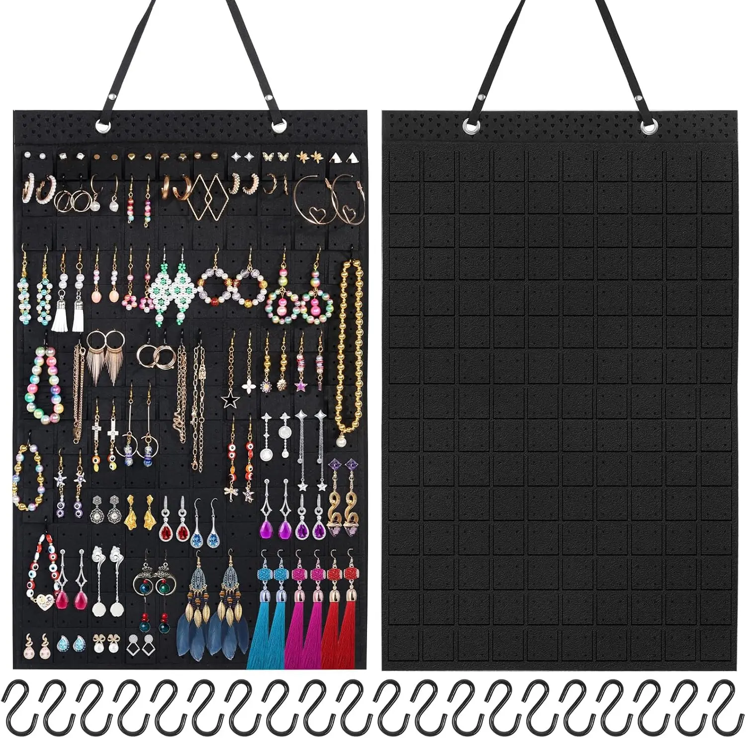 Hanging Earring Holder, Large Earring Organizer with 20Pcs