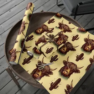Fuzzy Cow Wrapping Paper - Soft and Flexible Design for Cows, Ideal for Wrapping and Decorating