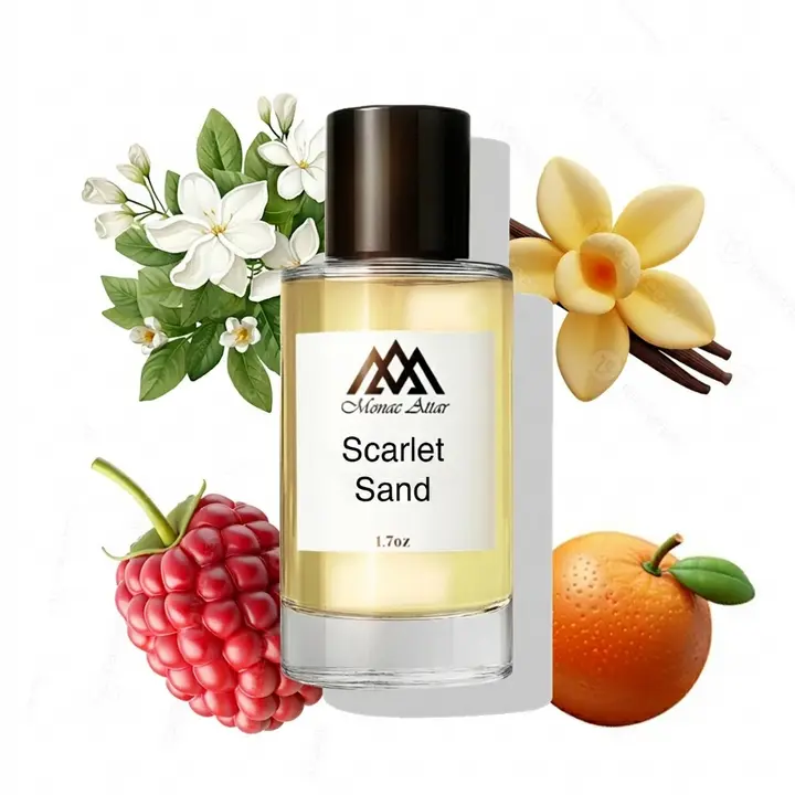 Monac Scarlet Sand Inspired by Scarlet Sands, Eau De Parfum, 1.7oz/50ml, Long Lasting Fragrance, Luxury Made Affordable