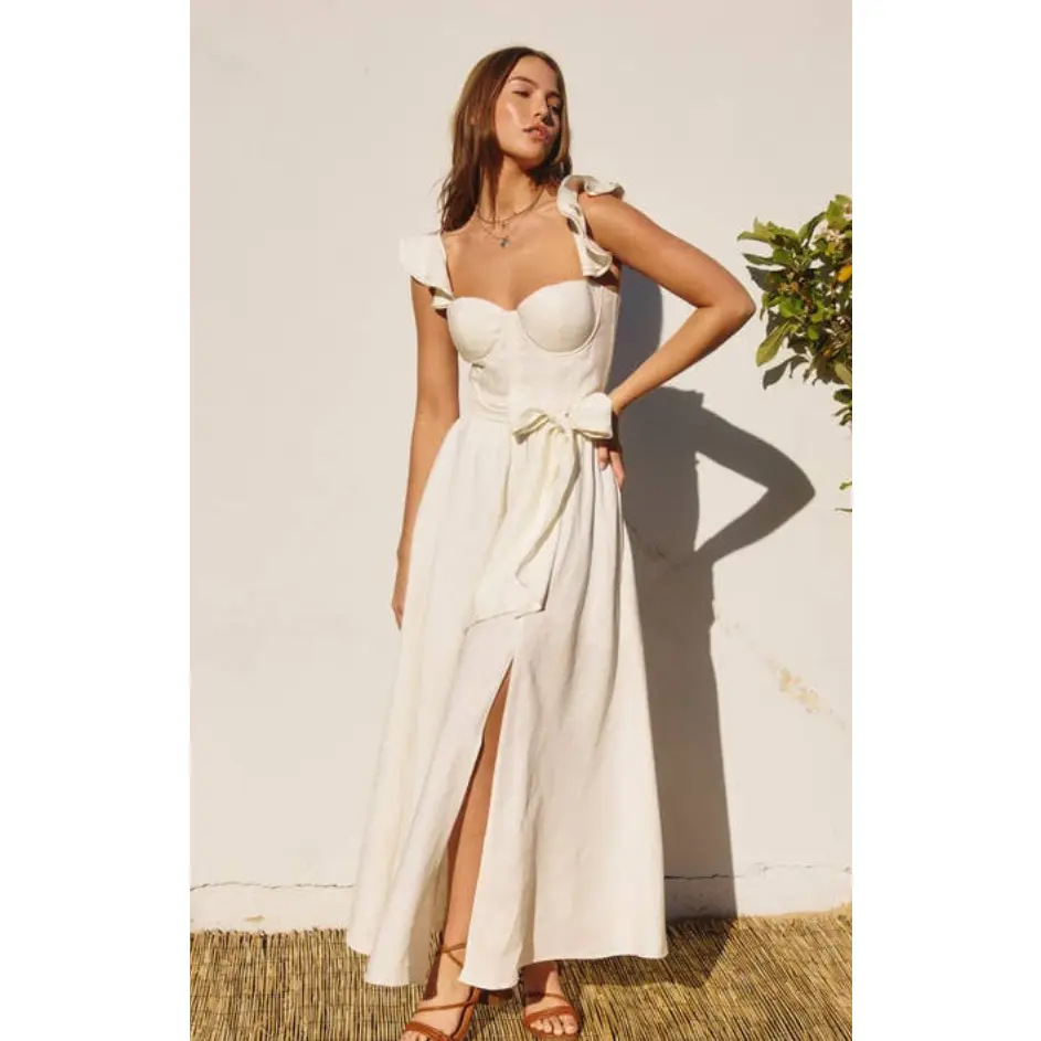 Lillian Linen Bustier Dress