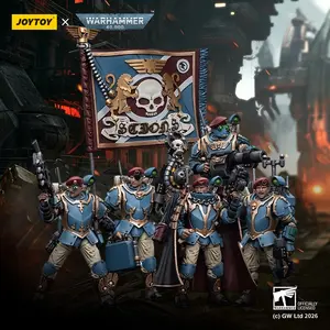 JOYTOY Warhammer 40k 1/18 Action Figures Anime 10.7cm  Astra Militarum Tempestus Scions Command Squad Collection Model Toys