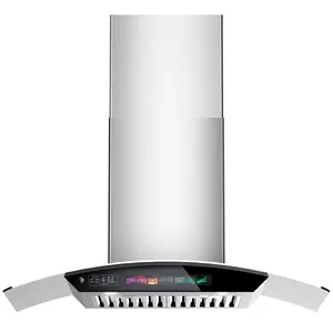 BRANO 30 inch Wall Mount Range Hood,Voice/Gesture/Touch Control,Tempered Glass 900 CFM,Adjustable Lights, Memory Mode