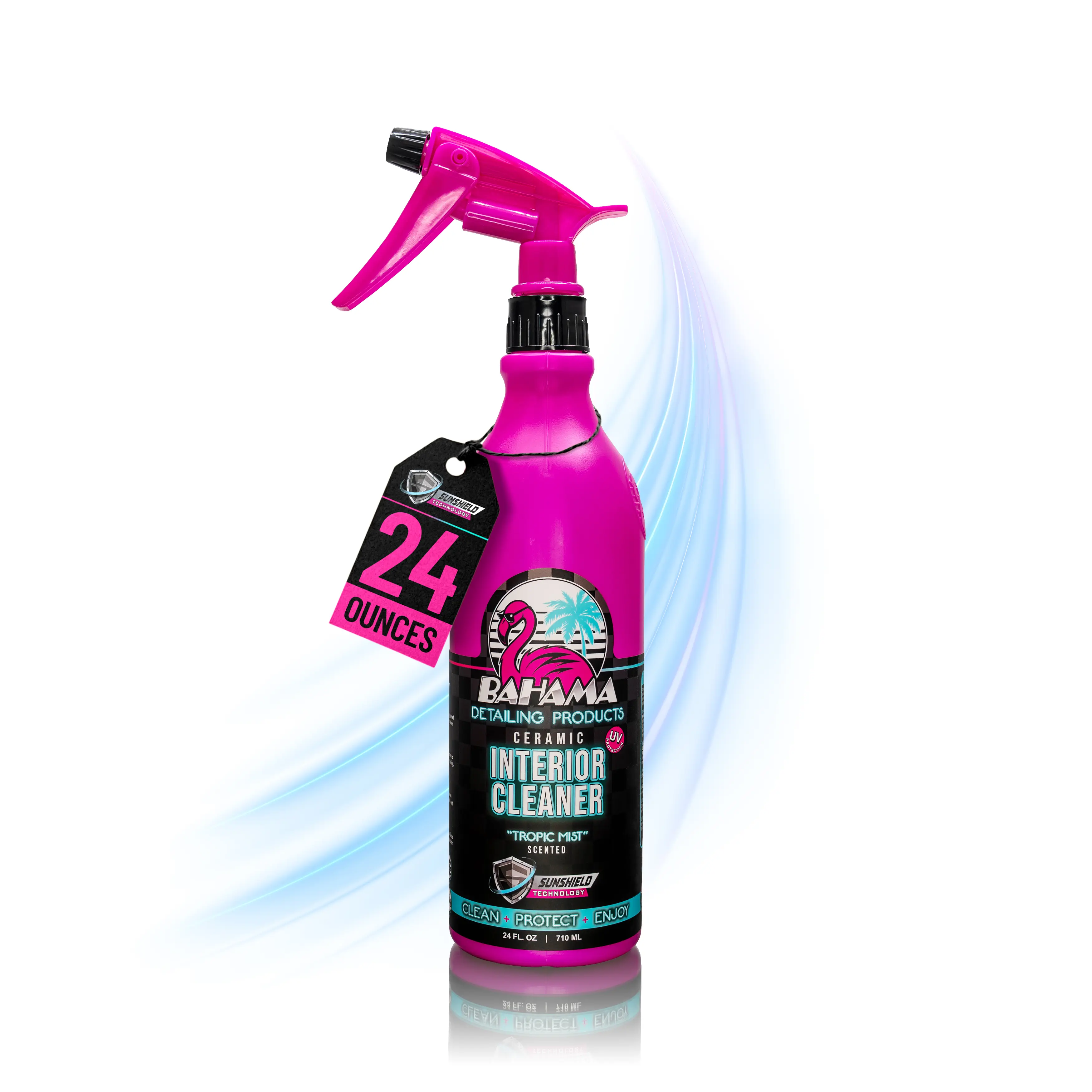 Bahama Ceramic Car Interior Cleaner - SunShield UV Protection, SiO2 Infused, 1-Step Clean & Protect, 24oz