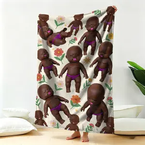 Creative Tasha Doll Blanket, Nap Cover Blanket, Decorative Blanket for Office/bedroom, Stylish and Functional Throw Blanket