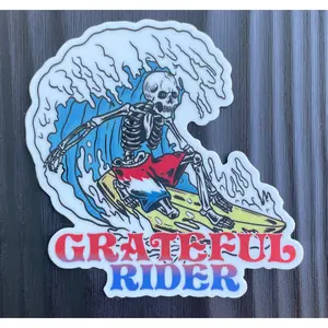 Grateful Rider Surf Rider Sticker