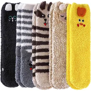 Fuzzy Socks for Women Soft Cozy Fluffy Winter Warm Slipper Socks Home Sleeping  Socks