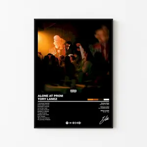 [Sale Up To 40%] [Unframe] ToryLanez Alone At Prom Album Poster, R&B Hip Hop Wall Art, Retro Music Room Decor, Album Inspired Artwork, Gift For Music Lovers
