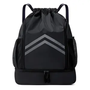 Bundle Large Capacity Lightweight Portable Sports Backpack For Men Women, Basketball Football Bag Training Storage Bag For Fitness