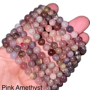 Pink Amethyst Bracelets 7mm