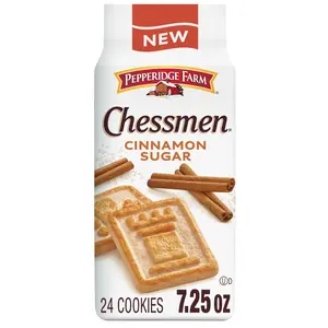 Pepperidge Farm Chessmen Cinnamon Sugar Cookies, 7.25 Oz Bag