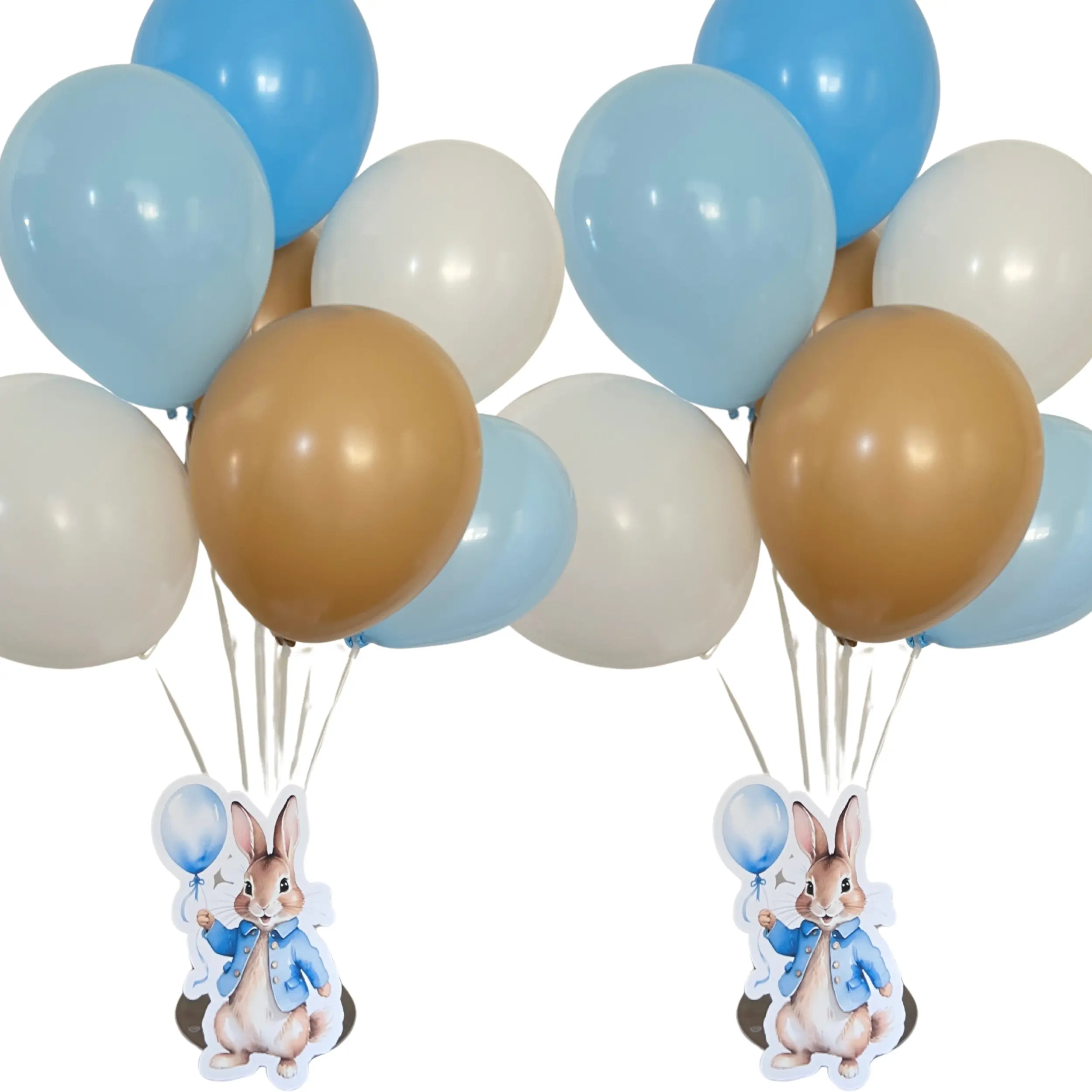 Set of 2 Peter Rabbit Inspired Balloon Centerpieces, Peter Rabbit Baby Shower Centerpieces, Peter Rabbit Party Decorations
